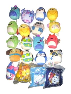 Squishmallow & Hello Kitty x Yu-Gi-Oh McDonalds Happy Meal Lot of 20 Some W Tags